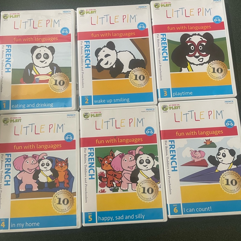 Little PIM ~ teach your baby to speak French DVD’s